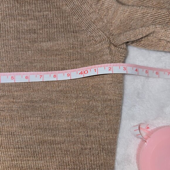 Classic Tan V-Neck Sweater - Picture 9 of 11